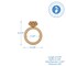 Diamond Ring Wood Napkin Ring 2-3/4“ for Wedding & Bridal Shower | Woodpeckers